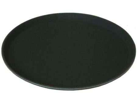 Beaumont 11″ Round Black Non Slip Tray For Cheap