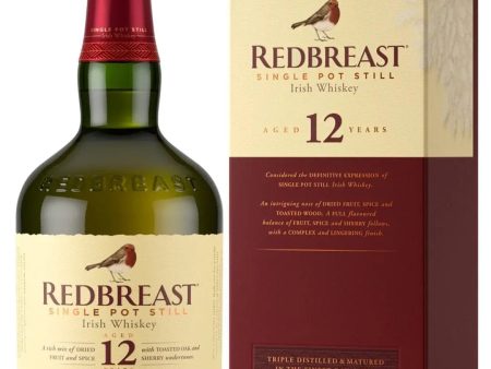 Redbreast 12 Year Old Whiskey, 70 cl on Sale