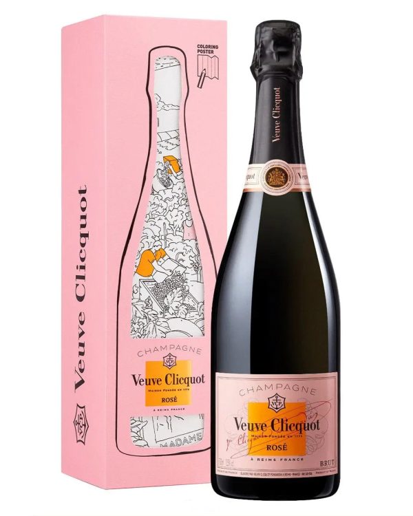 Veuve Clicquot Rosé Colouring Pack Limited Edition, 75 cl For Cheap