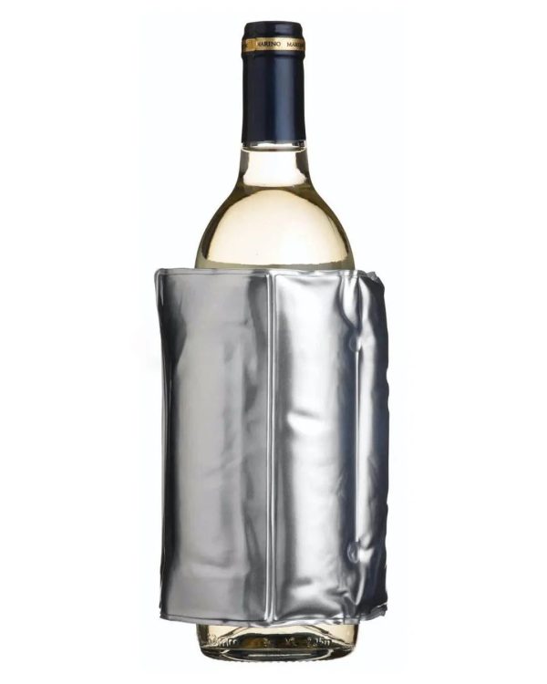 BarCraft Deluxe Wrap Around Silver Wine Cooler For Sale