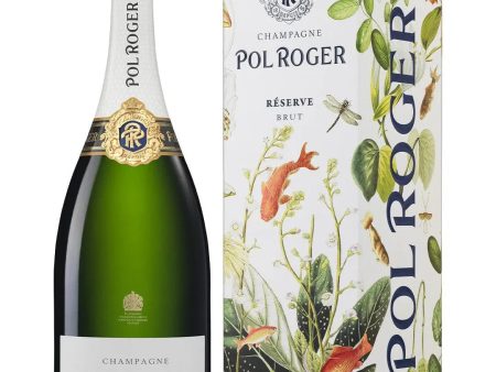 Pol Roger Brut Reserve NV Magnum Gift Box, 1.5 L For Cheap