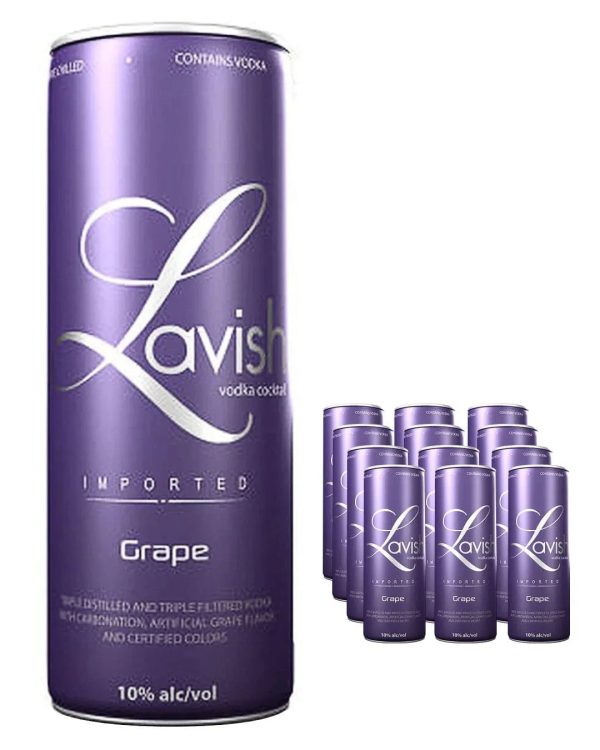 Lavish Grape Vodka Cocktail Can, 1 x 330 ml Cheap