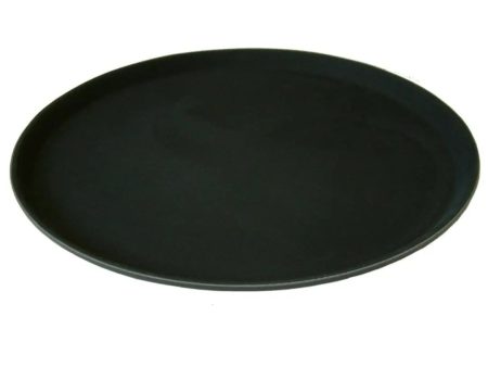 Beaumont 14″ Round Black Non Slip Tray Online Sale