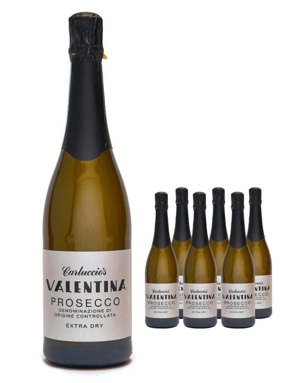 Valentina DOC Prosecco Extra Dry Case, 6 x 75 cl Online now