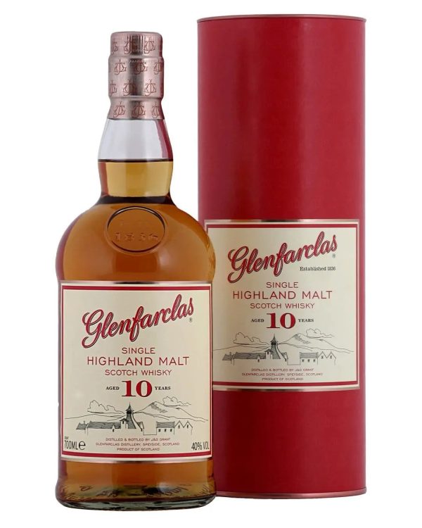 Glenfarclas 10 Year Old Single Malt Whisky, 70 cl Online now