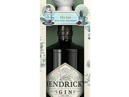 Hendrick s Gin Unusual Garden with Tea Cup Gift Set, 70 cl on Sale