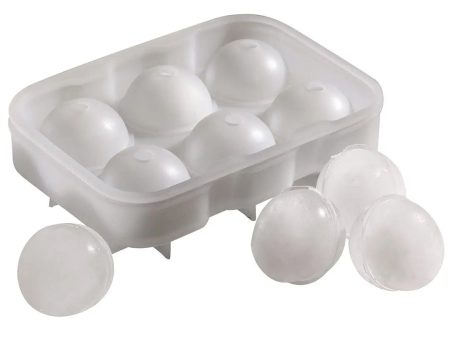 Beaumont 6 Cavity Clear Silicone Ice Ball Mould For Cheap