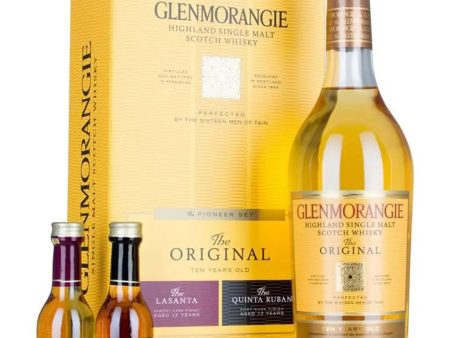 Glenmorangie The Pioneer Set, 1 x 70 cl + 2 x 5 cl Sale