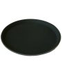 Beaumont 16″ Round Black Non Slip Tray Fashion