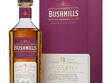 Bushmills 16 Year Old Three Wood Whiskey, 70 cl Online now