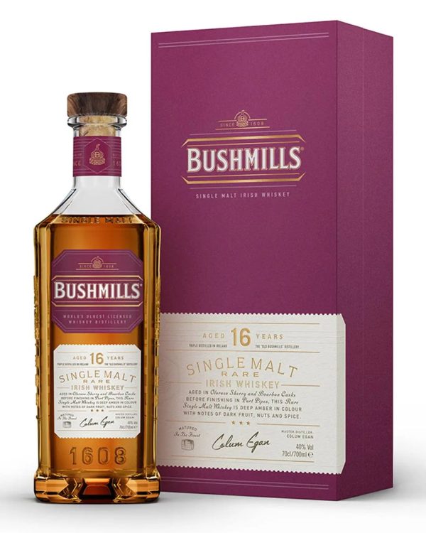 Bushmills 16 Year Old Three Wood Whiskey, 70 cl Online now