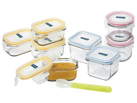 Glasslock Baby Feeding Container Set 9 Piece on Sale