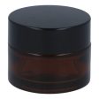 Glass Reusable Jar with Lid 15ml - Amber Sale