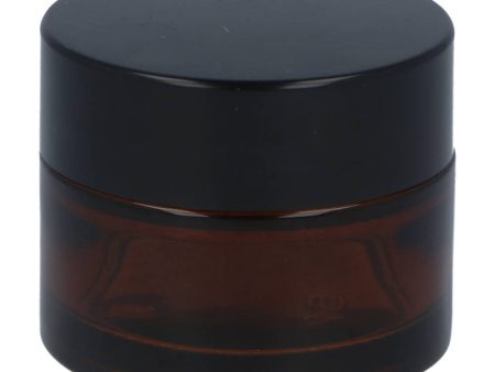 Glass Reusable Jar with Lid 15ml - Amber Sale