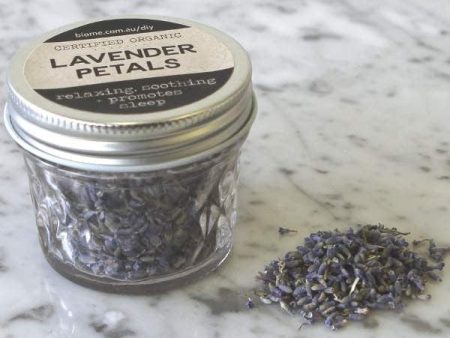 Lavender Flowers Dried Organic in Glass Jar 15g Fashion