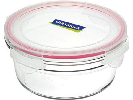 Glasslock Oven Safe Container 450ml Round Red Online Sale