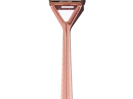 Leaf Shave Reusable Pivoting Razor (10pk Blades) - Rose Gold For Cheap