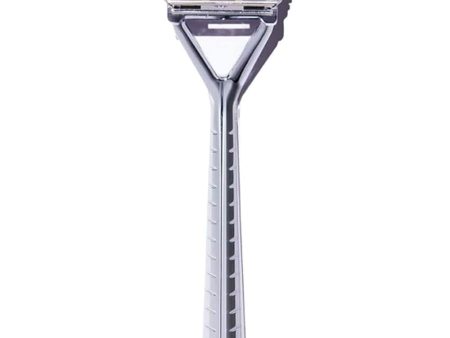 Leaf Shave Reusable Pivoting Razor (10pk Blades) - Chrome Hot on Sale