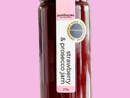 Paddington Jams Strawberry & Prosecco Jam 275g For Cheap