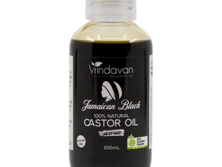 Vrindavan Jamaican Black Castor Oil 100ml - Extra Dark (Unrefined) Online Hot Sale