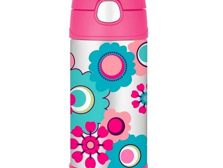 Thermos FUNtainer Insulated Stainless Steel Bottle 355ml - Flower Online now