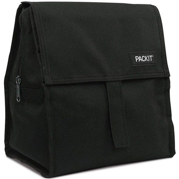 PackIt Freezable Insulated Lunch Bag - Black For Sale