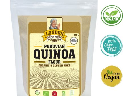 LONDON SUPER FOODS Organic Peruvian Quinoa Flour, 300g on Sale