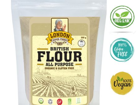 LONDON SUPER FOODS Organic British Flour All Purpose, 300g Sale