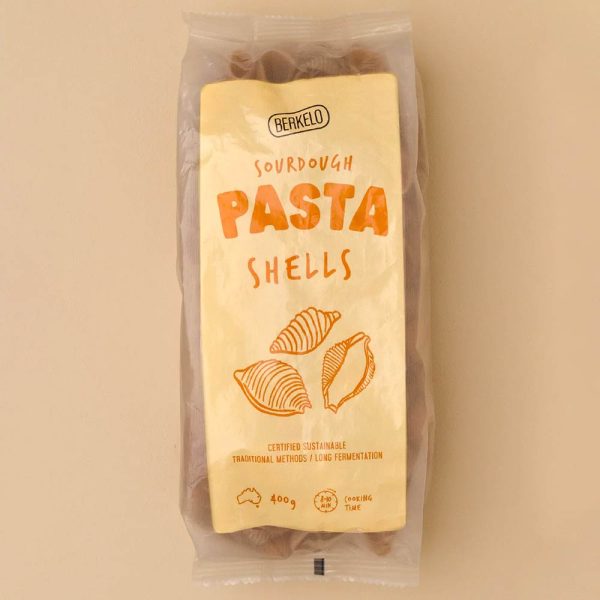 Berkelo Sourdough Pasta 400g Wholewheat Shells Online now