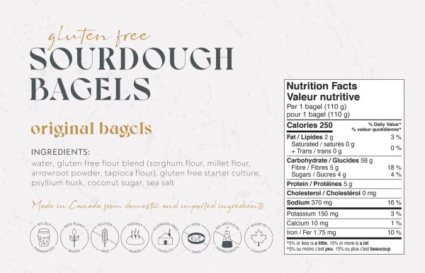 Alkeme Gluten Free Original Sourdough Bagels - 660g Fashion