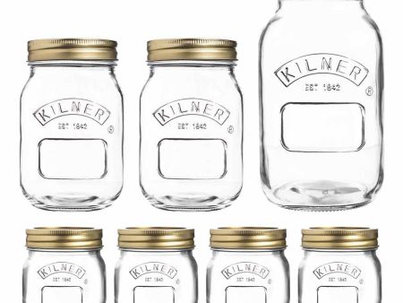 Kilner Preserving 7 Piece Jar Set Hot on Sale