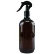 Amber PET Plastic Trigger Spray Bottle - 500ml Online Hot Sale