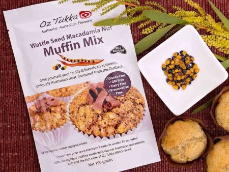 Oz Tukka Gluten Free Muffin Mix - Wattle Seed & Macadamia Online Sale