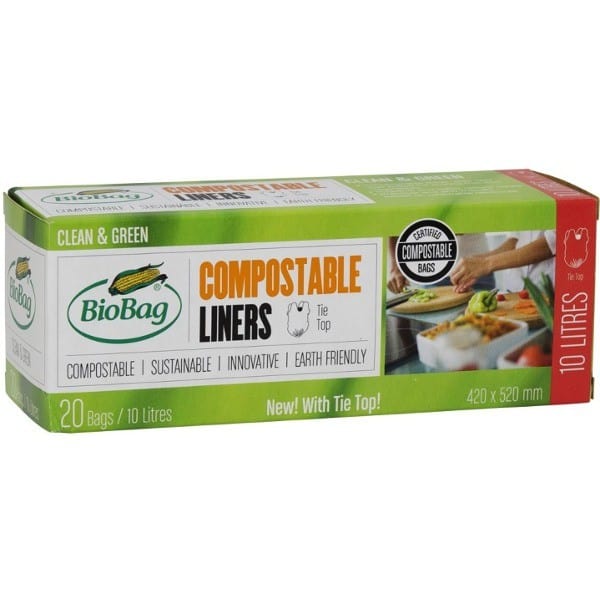 BioBag Biodegradable Plastic Bin Liners 10 Litre (Boxed Banded 20pk) Discount