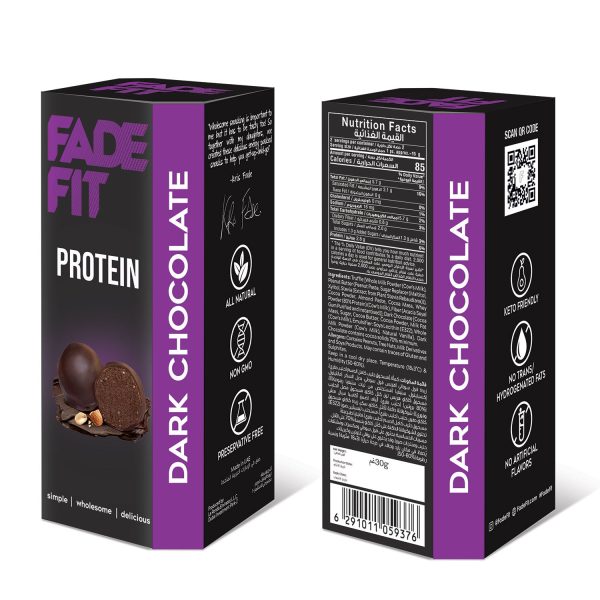 FADE FIT Dark Chocolate Protein, 30g - Keto Friendly, Non GMO, Natural on Sale