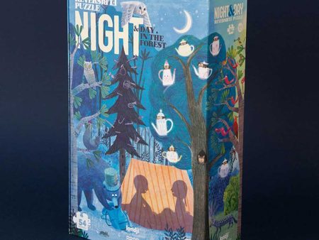 Londji 54 Piece Reversible Puzzle - Day & Night In The Forest Cheap