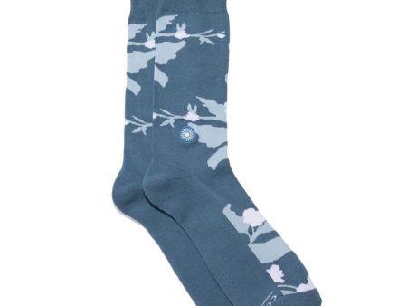 Conscious Step Socks Support Mental Health - Blue Flora Cheap