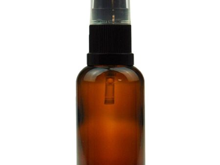 Amber Glass Bottle with Black Serum Pump 15ml Online Hot Sale