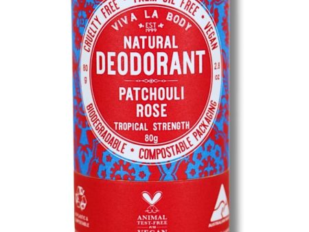 Viva La Body Natural Deodorant 80g - Patchouli Rose Supply