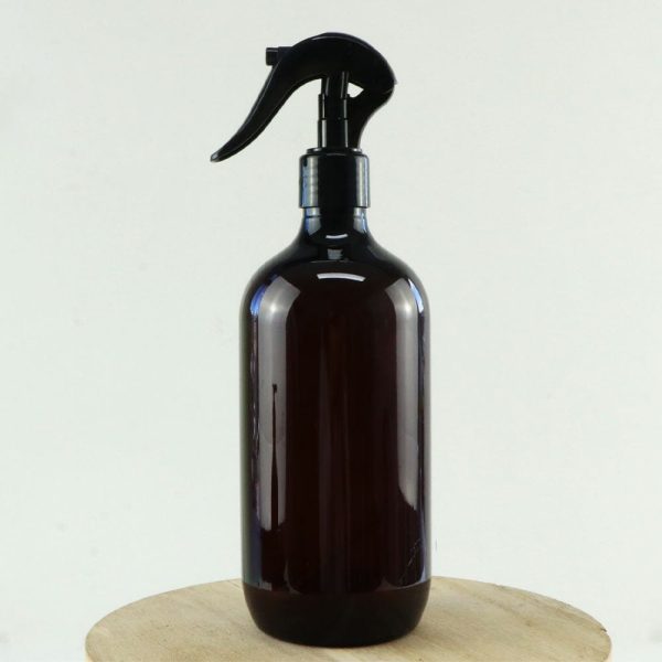 Amber PET Plastic Trigger Spray Bottle - 500ml Online Hot Sale