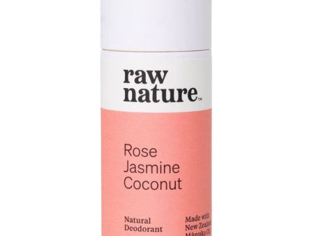 Raw Nature Deodorant Stick 50g - Rose, Jasmine & Coconut Sale