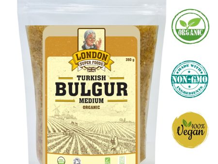 LONDON SUPER FOODS Organic Turkish Bulgur Medium, 350g Online now