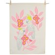 Earth Greetings Organic Cotton Tea Towel - Silver Gum Cockatoos Sale