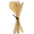 Biome Bamboo Cutlery Set with Case - 3 piece Sale