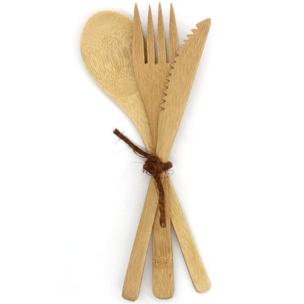 Biome Bamboo Cutlery Set with Case - 3 piece Sale