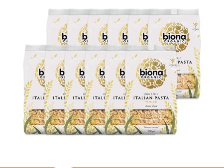 BIONA ORGANIC White Farfalle Pasta - Pack of 12 (500g each) on Sale