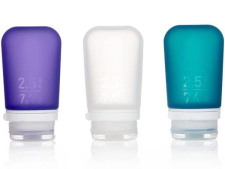 GoToob+ Medium Refillable Travel Bottle 74ml - Multicolour 3pk Online