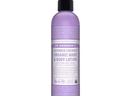 Dr. Bronner s Organic Hand & Body Lotion Moisturiser 237ml - Lavender Coconut Hot on Sale