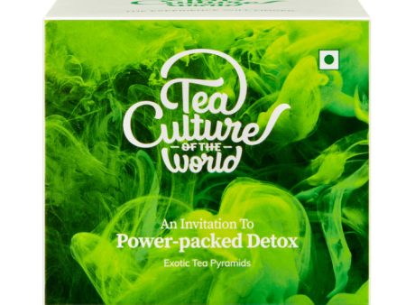 TEA CULTURE OF THE WORLD Power Packed Detox Tea (Pack Of 16), 32g Supply