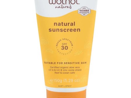 Wotnot Natural Sunscreen SPF30 - 150g Palm Oil Free Discount